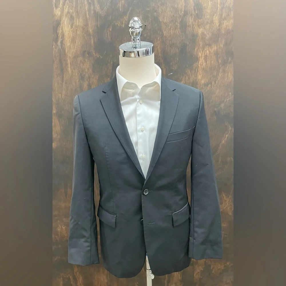 HUGO BOSS The Grand/Central Virgin Wool Suit Jacket‎ in Black Size 36 R